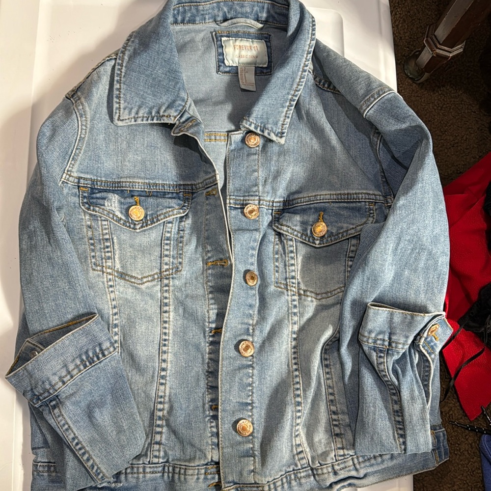 Forever 21 denim crop jacket